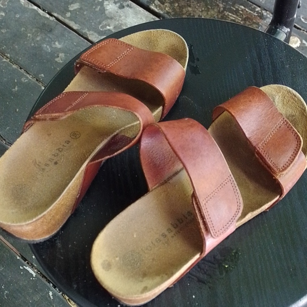 Lolasabbia Brown Leather Women's Sandals